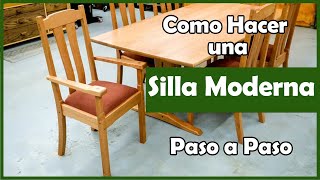 Como Hacer una Silla de Madera Moderna paso a paso [upl. by Cut]