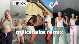 milkshake remix dances tiktok compilation August 2024 challenge dance [upl. by Enneira148]