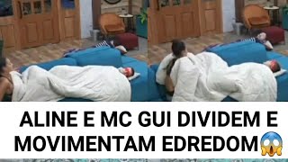 ALINE E MC GUI DIVIDEM E MOVIMENTAM EDREDOM😱 [upl. by Frantz]