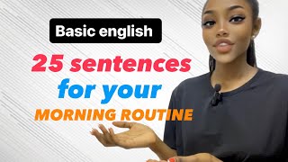 Learn 25 sentences for your morning routine English Kinyarwanda [upl. by Downing826]