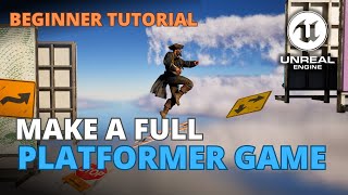 How to Make a SideScroller Platformer Game in Unreal Engine 5  Full Beginner Course [upl. by Atteoj]