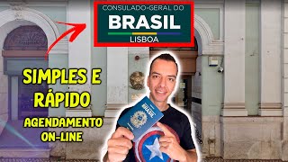 COMO FAZER AGENDAMENTO ON LINE NO CONSULADO BRASILEIRO EM PORTUGAL [upl. by Vinni]