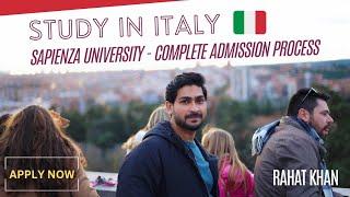 Sapienza University Admissions 2024  Complete Application Process  Study in Italy on Scholarship [upl. by Assilev]