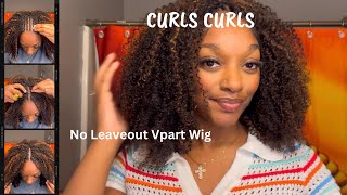 ✨ NO LEAVEOUT VPART WIG METHOD FT CurlsCurls 🩷🩷 [upl. by Seira]