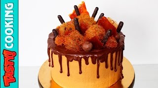 🍰 Coffee Chocolate Caramel Cake Recipe ♥ Man Cake Decorating Tutorial ♥ Tasty Cooking [upl. by Ciri843]