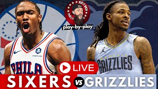 Philadelphia 76ers vs Memphis Grizzlies Live Stream PlayByPlay amp Scoreboard [upl. by Aeslehs]