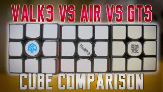 MFG QiYi VALK 3 VS GAN 356 AIR VS MOYU WEILONG GTS Cube Comparison [upl. by Hadrian479]