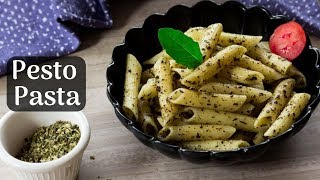 Instant Pesto Pasta Recipe in Hindi  How to Make Pesto Pasta  Basil Pesto Pasta Recipe Easy [upl. by Nnylatsyrc]