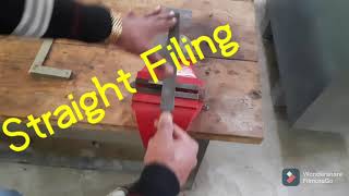 Method of Filing Straight Filing Draw Filing Cross Filing [upl. by Mcgrath]