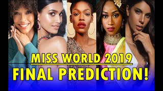 Miss World 2019  Final Prediction Top 20 [upl. by Gloria]