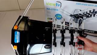 Review ViewTV WA2708B Antenna  150 Miles Range  360° Rotation  Wireless Remote [upl. by Eanert]