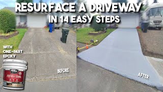 How To Resurface Driveways Step By Step Tutorial [upl. by Ellitnahc]