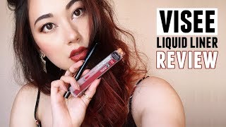 NEW VISEE COLOR IMPACT LIQUID LINER  Review  First Impression 🖊️ [upl. by Schubert290]