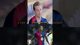 🤩 DE JONG ESTÁ DESEANDO PONERSE EL BRAZALETE DE CAPITÁN [upl. by Ijat]