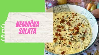 Nemačka salata sa kuvanim jajima RECEPT [upl. by Byrn]