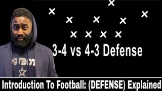 Introduction to Football 43 Defense vs 34 Defense Explained [upl. by Nolrac]