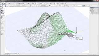 任意の点を通過する曲面  ArchiCAD GDL  Curved Surface using Radial Basis Functions [upl. by Eima547]