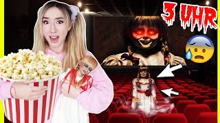 schaue niemals ANNABELLE den FILM auf NETFLIX um 3 Uhr nachts alleine im HAUS vor Halloween 2023 [upl. by Ynneh]