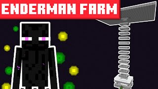 Enderman XP Farm Minecraft 1206  BEST DESIGN [upl. by Tori]