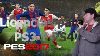 tutorial licencia pes 2017 ps3 y ps4 [upl. by Mareld]