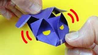 動く折り紙「みみぴくコウモリ」Action Origami quotEar Moving Batquot [upl. by Zielsdorf]