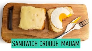 How To Make CroqueMadame  Croque Monsieur vs Croque Madame Recipe  French Sandwich [upl. by Vidovik]