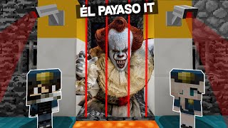 NO DEJES ESCAPAR A EL PAYASO IT 2 DE LA PRISIÓN 😨 👮🏻  LA CÁRCEL MAS SEGURA DE MINECRAFT [upl. by Bein]