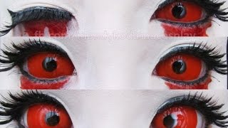 REVIEW Sclera Lenses  Phantasee Red Sclera Lens Cyclop Sponsored by Uniqso  Alice Hysteria [upl. by Asserak]