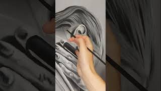 Oil painting in progressart painting oilpainting blackandwhite [upl. by Htilil]