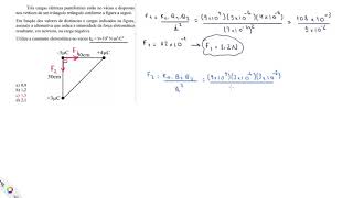 QUESTÃO RESOLVIDA  EEAR CFS 2019  FORÇA ELETROSTÁTICA  LEI DE COULOMB [upl. by Kallick]