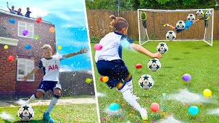 WATER BALLOON PENALTY SHOOTOUT CHALLENGE SCORE FOR  🎈😱 [upl. by Latona]