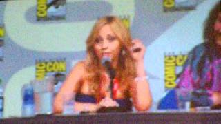 Voice over actors Rob Paulsen and Tara Strong at SDCC2011 [upl. by Ecirtemed]