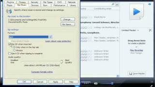 Ripping CDs to MP3 files using Windows Media Player 11 [upl. by Ymma]