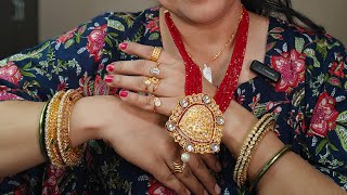 Shaadi Jewellery Collection in Gold Plated Jewelry  MangalsutraBanglesEarring Chain in Gold Look [upl. by Toddy]