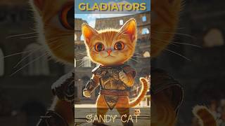 Gladiator Showdown Sandy Cat vs the Emperor kittyanimation catvideos funny cartoonmovie [upl. by Nwhas447]