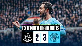 EXTENDED HIGHLIGHTS  Newcastle 23 Man City  KDB and Bobb complete lastgasp comeback [upl. by Elda]