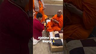 Abhinav Arora Reply To rambhadracharya ji maharaj 🙏 [upl. by Callie]