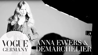 Patrick Demarchelier fotografiert Anna Ewers Cover Shoot bts fashion  VOGUE Behind the Scenes [upl. by Hourihan]