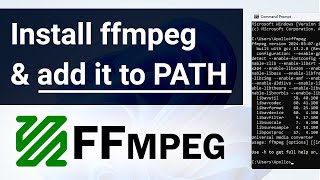 How To Install ffmpeg on Windows 10 and 11 And add it to PATH [upl. by Sancho]