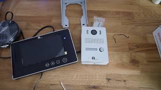 Review  Klingel mit Kamera und 7 Zoll Monitor von 1byone [upl. by Lasser]