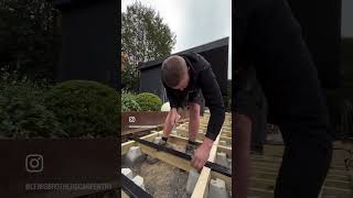 Using Deck tape carpentry diy carpenter joiner construction build decking tape [upl. by O'Connor]