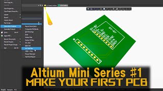 Altium 1  Make your first PCB in easy and simple way  Altium Schematic and PCB Footprints [upl. by Linus611]