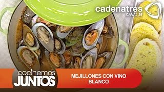 Mejillones con vino blanco  Receta mejillones al vino blanco [upl. by Joappa552]