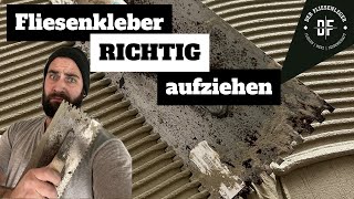 FLIESENKLEBER richtig AUFZIEHEN [upl. by Batish]