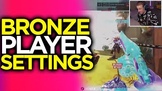 Bronze Player Shows His Overwatch Settings Horrible  Overwatch 2 [upl. by Jael]