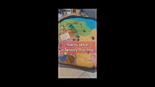 How to setup a Sensory Play tray for your toddler  small world [upl. by Ful]