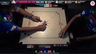 FINALMS PRASHANT MORE INDIA VS IRSHAD AHMED INDIA  8th CARROM ICF CUP INDIA 2019 [upl. by Natanoj]