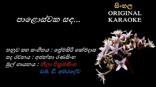 Paloswaka Sanda  පාළොස්වක සඳ  KARAOKE  with Female Voice [upl. by Eanil]