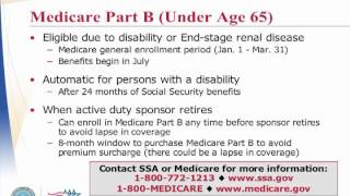 Part 1 Using TRICARE and Medicare [upl. by Elidad]