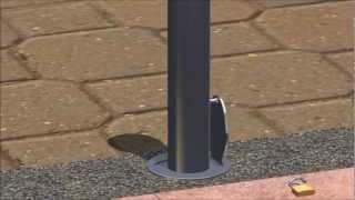 Installing Removable Bollards with Embedded Receivers and Lids [upl. by Nedrah]